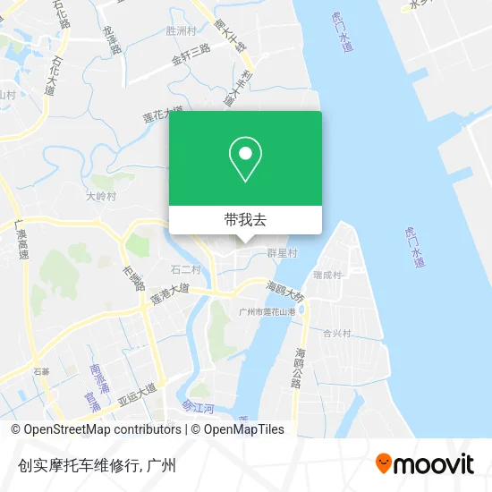 创实摩托车维修行地图