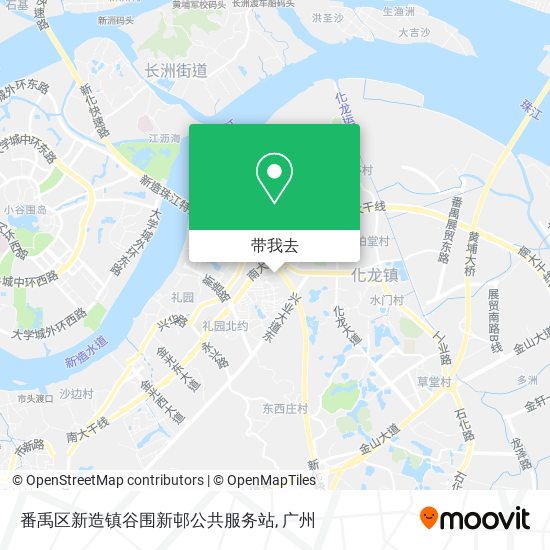 番禹区新造镇谷围新邨公共服务站地图
