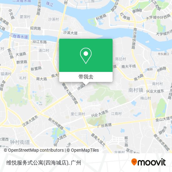 维悦服务式公寓(四海城店)地图