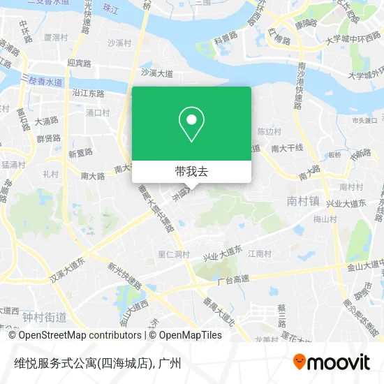 维悦服务式公寓(四海城店)地图
