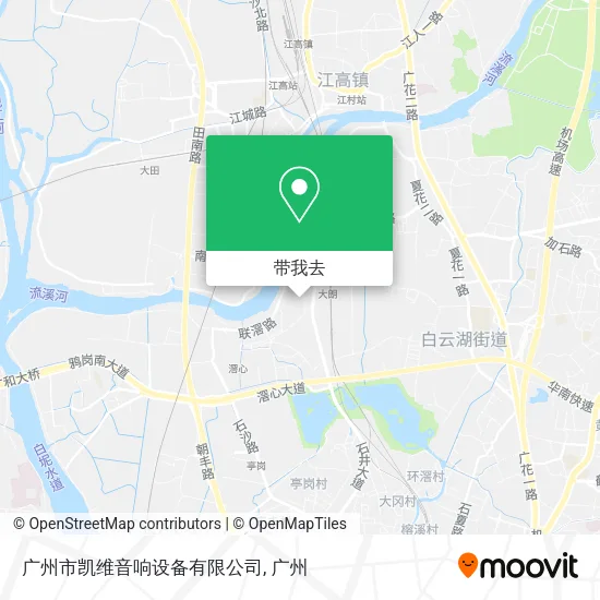 广州市凯维音响设备有限公司地图