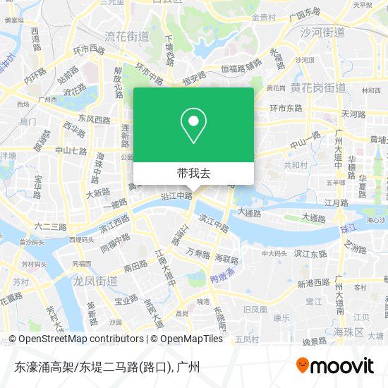 东濠涌高架/东堤二马路(路口)地图