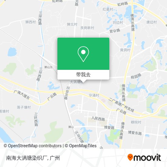 南海大涡塘染织厂地图
