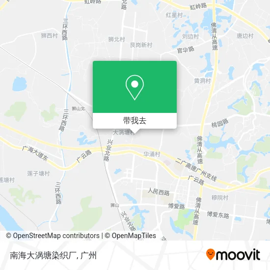 南海大涡塘染织厂地图