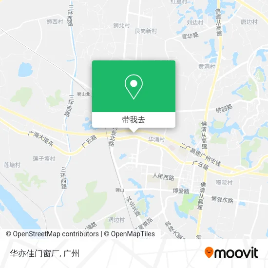 华亦佳门窗厂地图