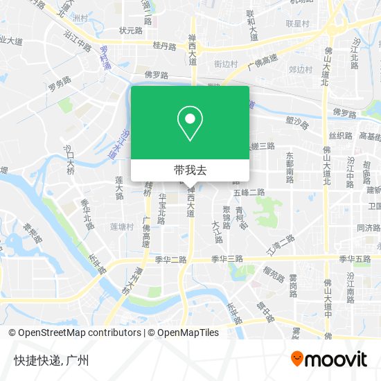 快捷快递地图