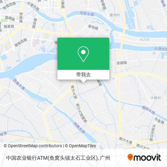 中国农业银行ATM(鱼窝头镇太石工业区)地图