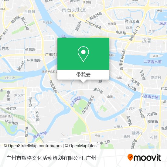 广州市敏格文化活动策划有限公司地图
