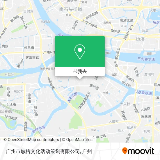 广州市敏格文化活动策划有限公司地图