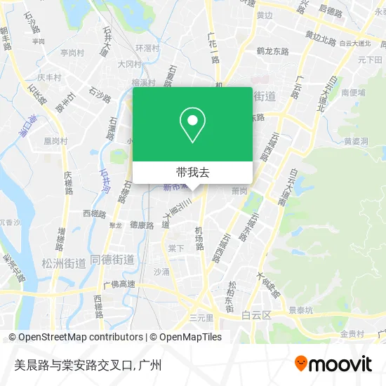 美晨路与棠安路交叉口地图