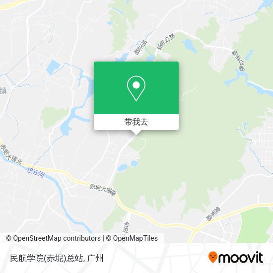 民航学院(赤坭)总站地图