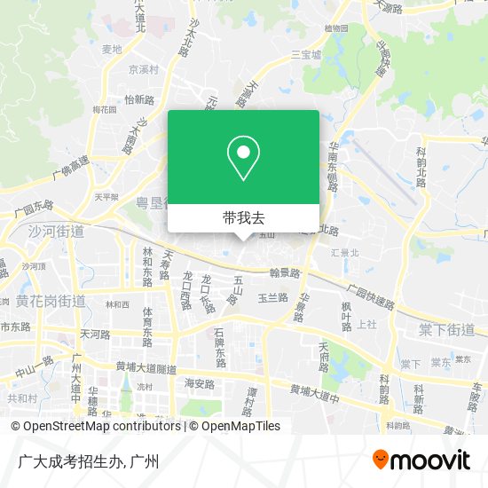 广大成考招生办地图