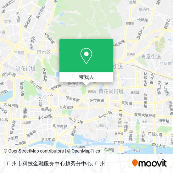 广州市科技金融服务中心越秀分中心地图