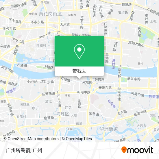 广州塔民宿地图