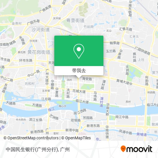 中国民生银行(广州分行)地图