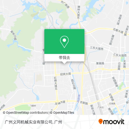 广州义同机械实业有限公司地图