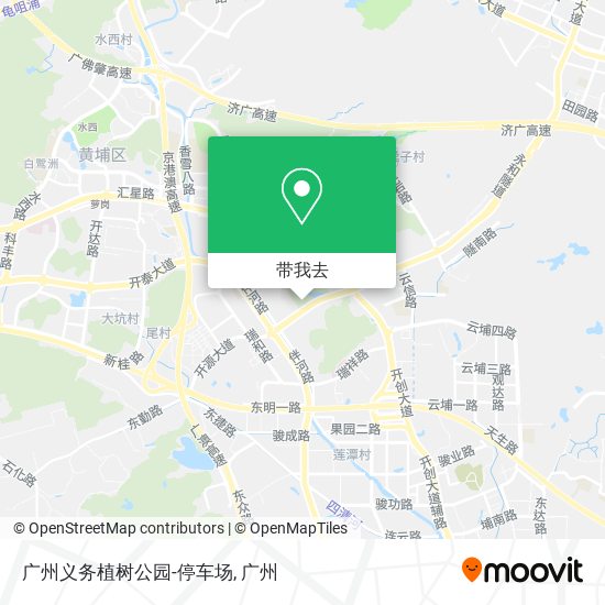 广州义务植树公园-停车场地图