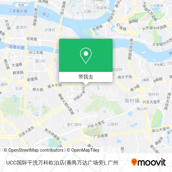 UCC国际干洗万科欧泊店(番禺万达广场旁)地图