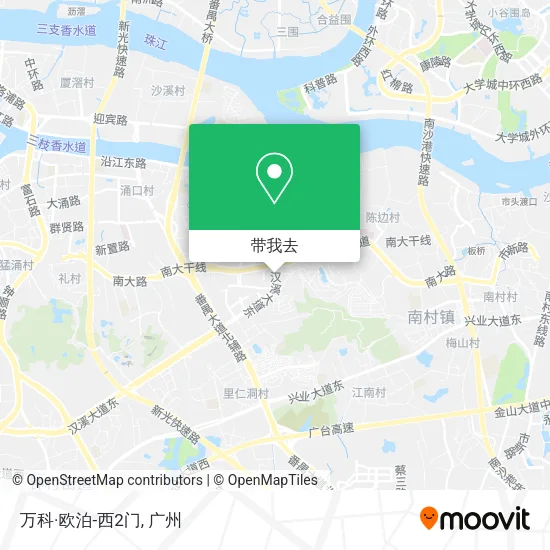 万科·欧泊-西2门地图