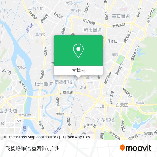 飞扬服饰(合益西街)地图
