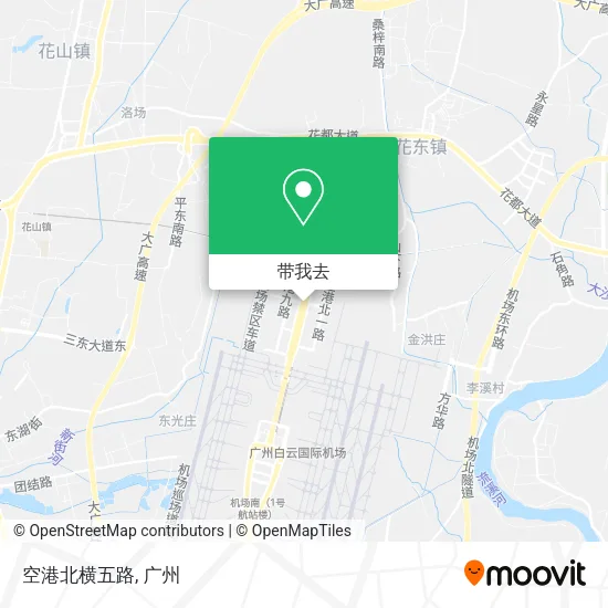 空港北横五路地图