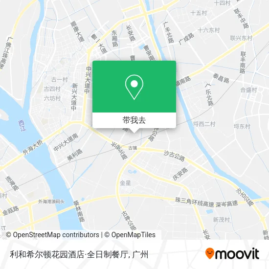 利和希尔顿花园酒店·全日制餐厅地图