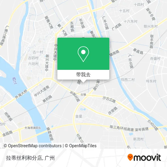 拉蒂丝利和分店地图