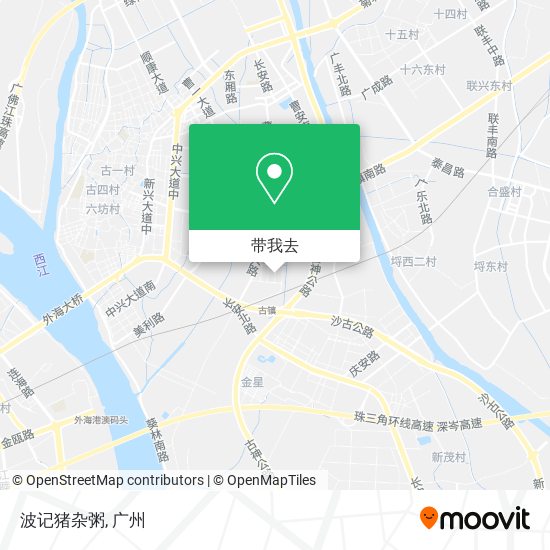 波记猪杂粥地图