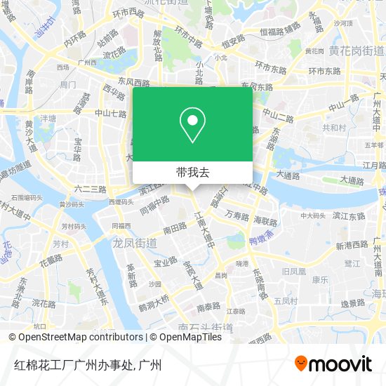 红棉花工厂广州办事处地图