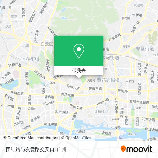 团结路与友爱路交叉口地图