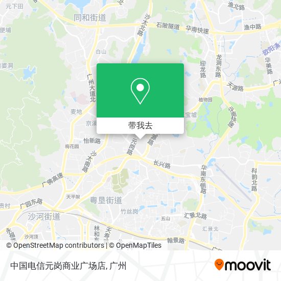 中国电信元岗商业广场店地图