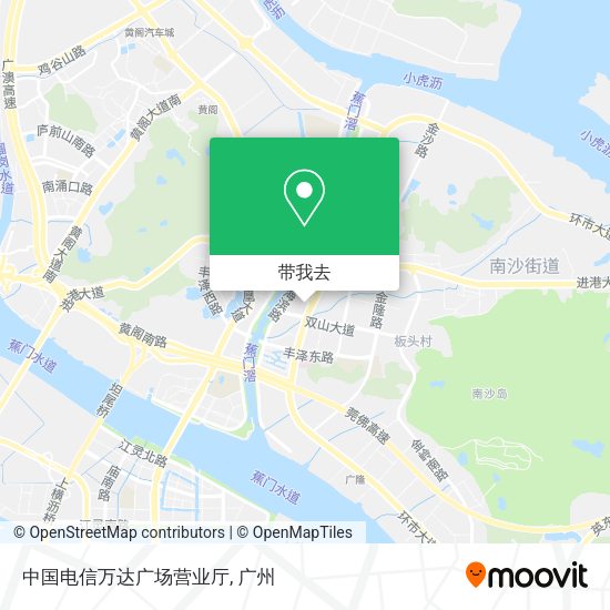 中国电信万达广场营业厅地图