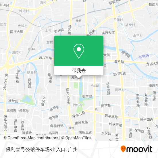 保利壹号公馆停车场-出入口地图
