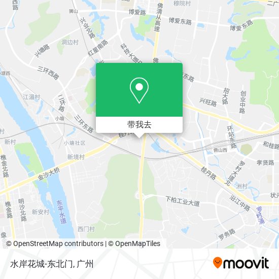水岸花城-东北门地图