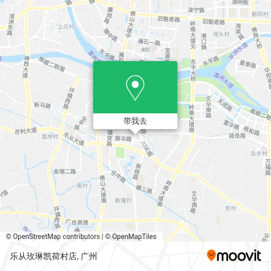 乐从玫琳凯荷村店地图