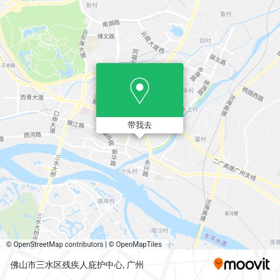 佛山市三水区残疾人庇护中心地图