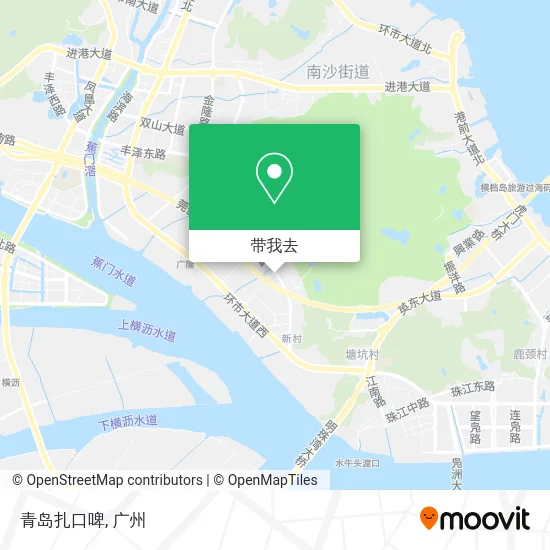 青岛扎口啤地图