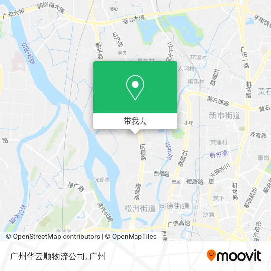 广州华云顺物流公司地图