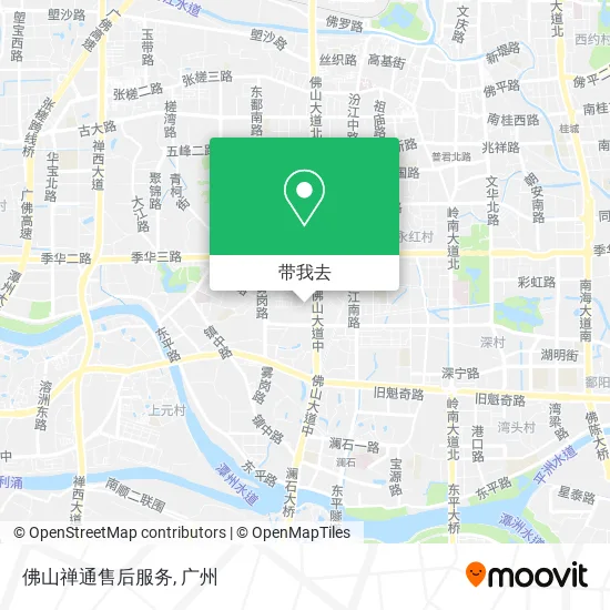 佛山禅通售后服务地图