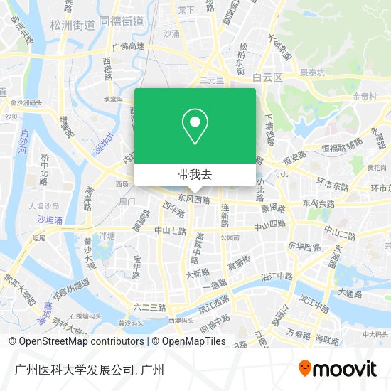 广州医科大学发展公司地图
