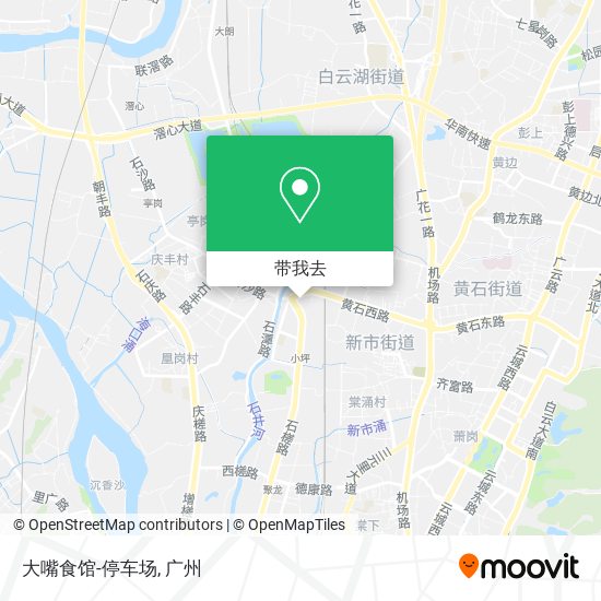 大嘴食馆-停车场地图