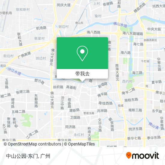 中山公园-东门地图