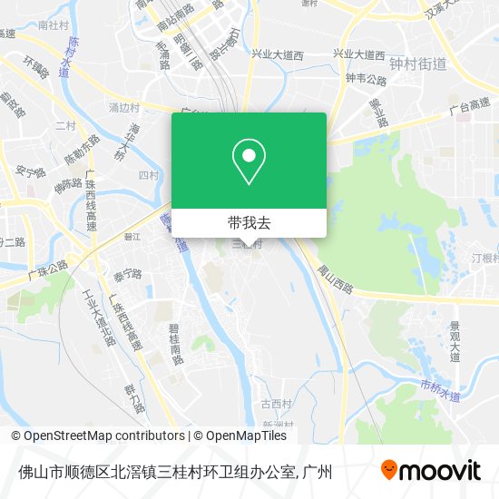 佛山市顺德区北滘镇三桂村环卫组办公室地图