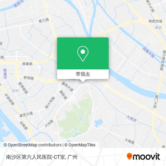 南沙区第六人民医院-CT室地图