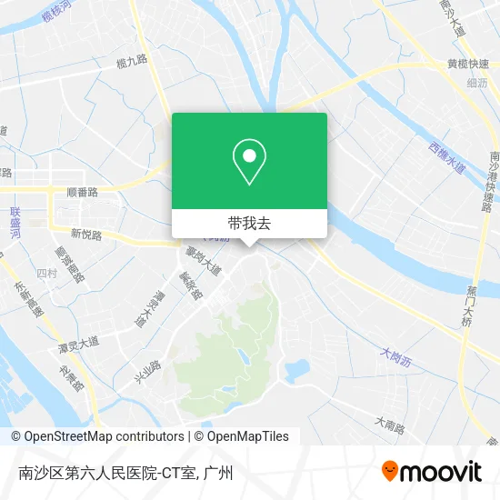 南沙区第六人民医院-CT室地图