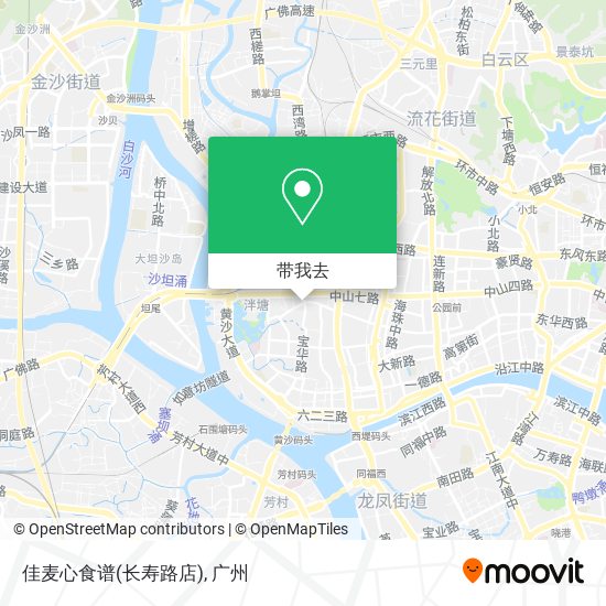 佳麦心食谱(长寿路店)地图