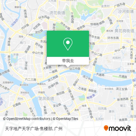 天字地产天字广场-售楼部地图