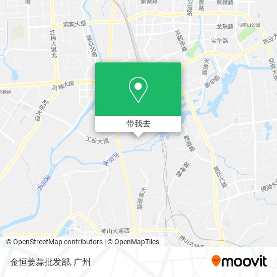 金恒姜蒜批发部地图
