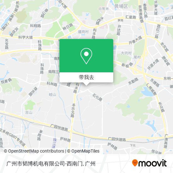 广州市韬博机电有限公司-西南门地图