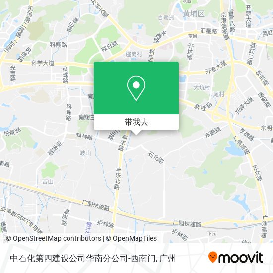 中石化第四建设公司华南分公司-西南门地图